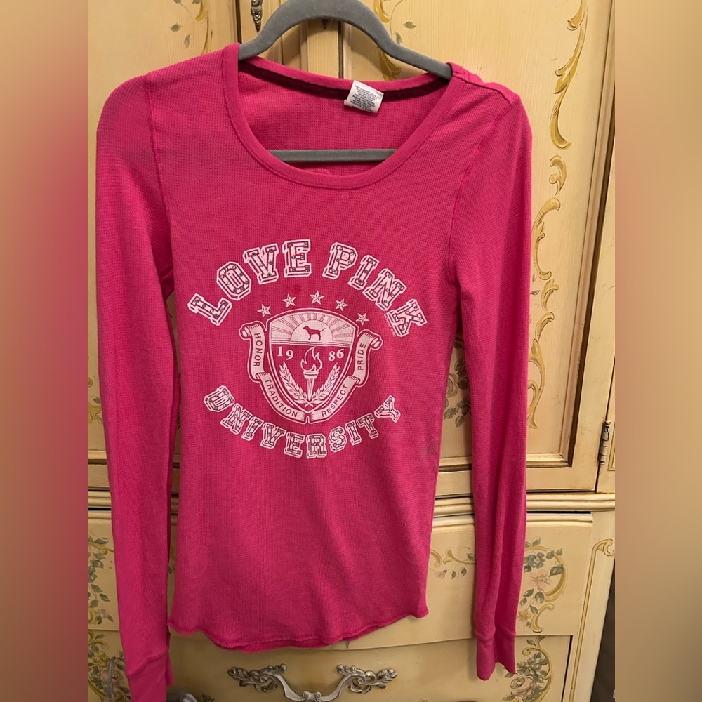 Victoria’s Secret pink thermal top
